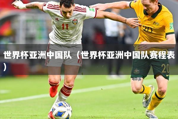 世界杯亚洲中国队（世界杯亚洲中国队赛程表）